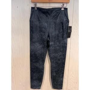 90 Degree by Reflex Green Foil Lux High Rise Ankle Leggings XL